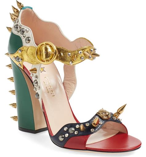 gucci malin studded sandals|net a porter Gucci sandals.